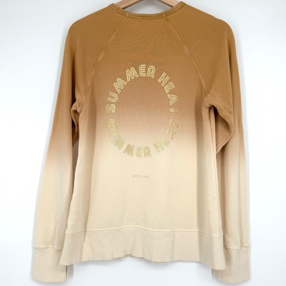 aerie Tops - Offline by Aerie Free Spirit Summer Terry Crewneck Sweatshirt M